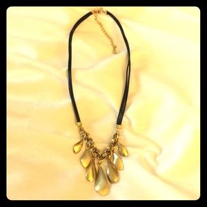 Lia Sofia Golden Teardrop Choker